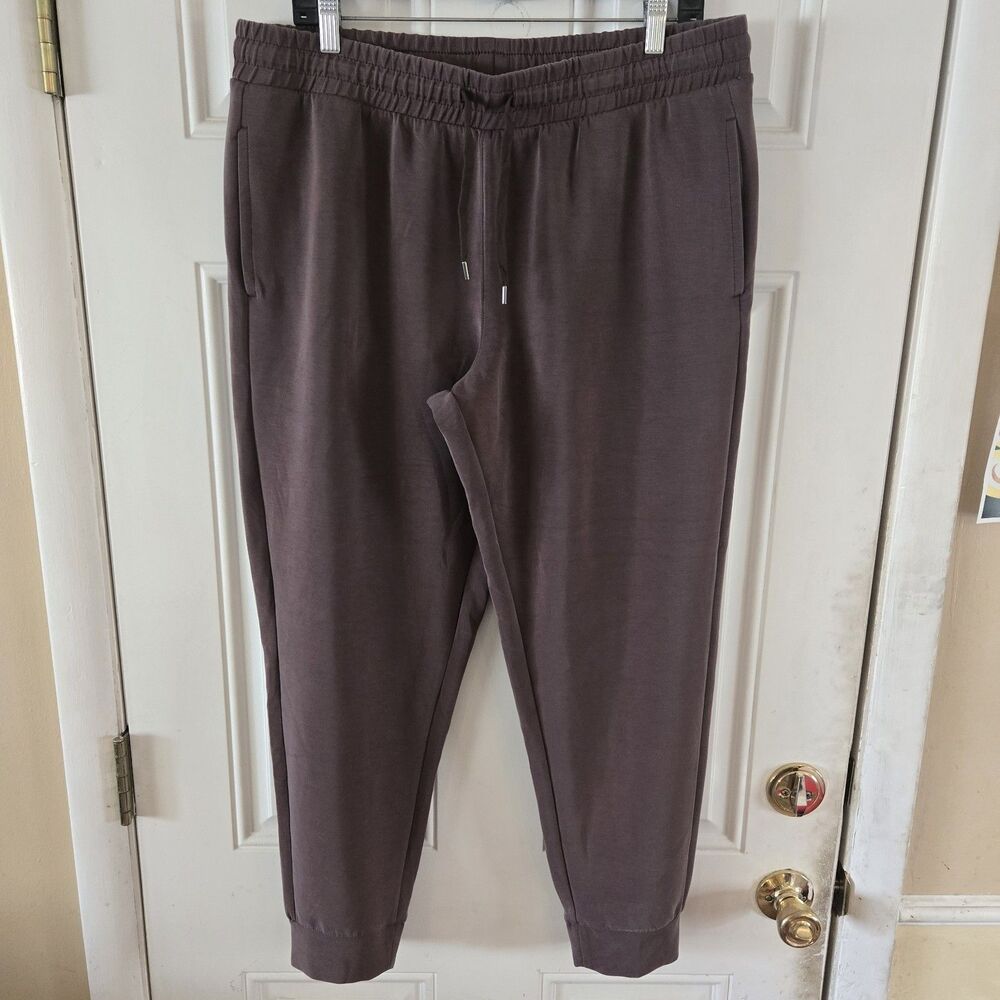Member's Mark Women's XL Sandwash Jogger Pants Plum NWOT Stretchy Soft Modal